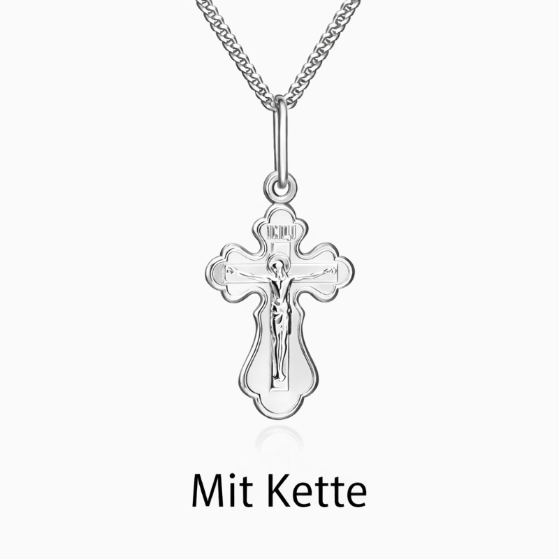 Kreuz Anhänger aus Silber 925 Religio mit Kette 45 cm