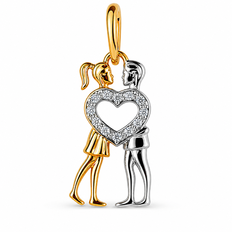 Anhänger „Liebe“ 585 Rotgold mit Zirkonia