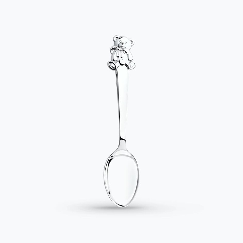 Серебряная детская ложка «Мишка» из русского серебра 925 пробы Серебряная детская ложка «Мишка» из русского серебра 925 пробы