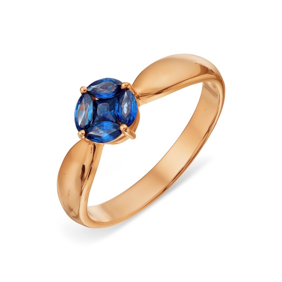 Damen Ring mit echten Saphiren Gold 585