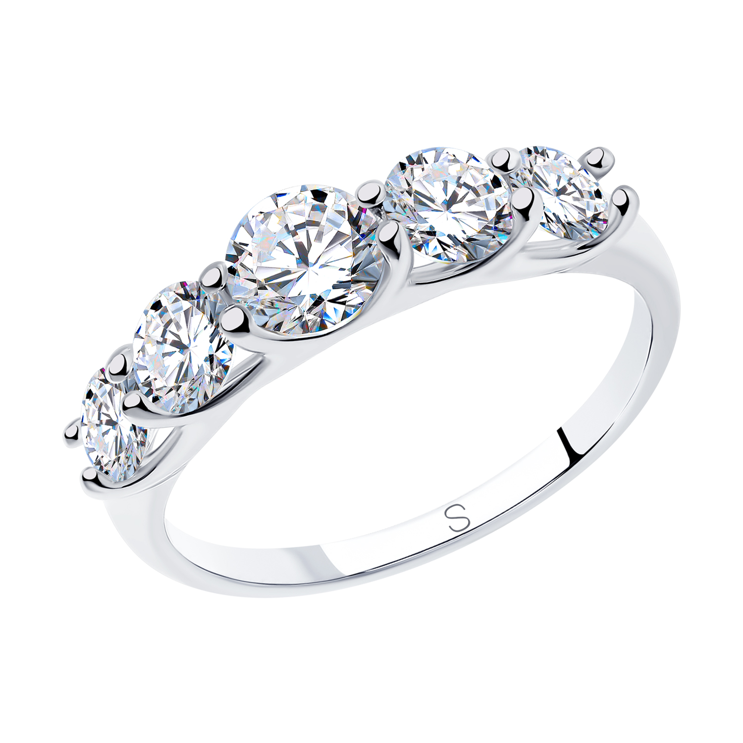 Damen Ring 925 Silber mit Zirkonia - Verlobungsring