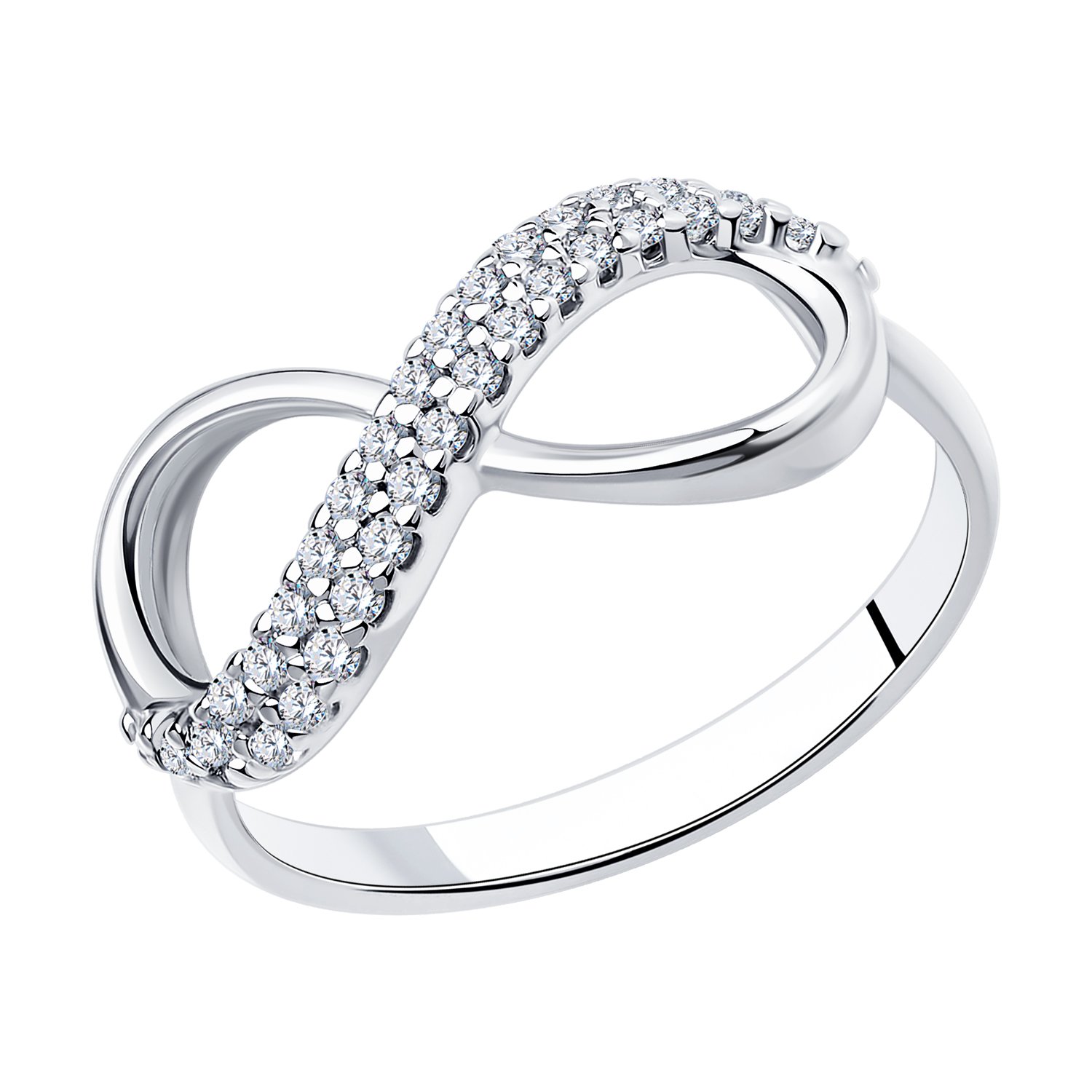 Damen Ring "INFINITY" 925 Silber mit Zirkonia