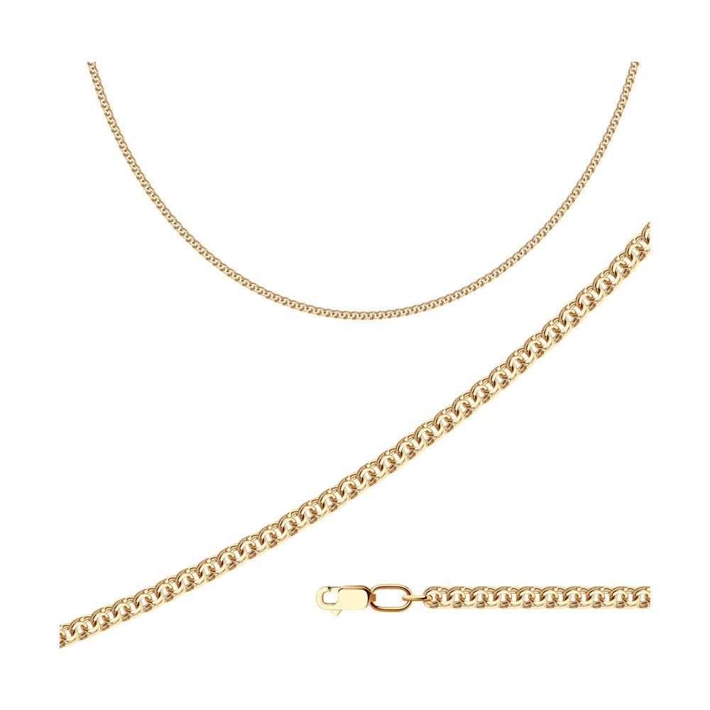 Kette "Garibaldi" 925 Sterling Silber vergoldet - Halskette