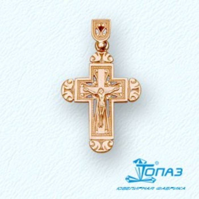Kreuz "Segne und Rette" 585 Rotgold