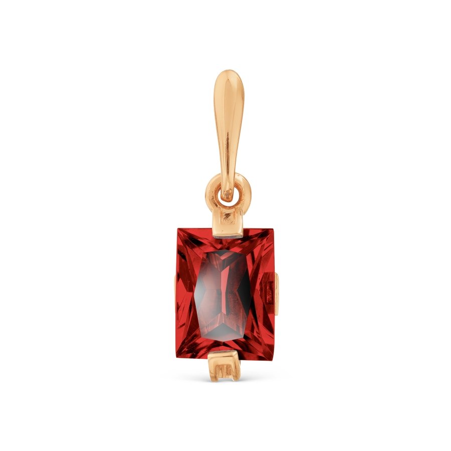 Anhänger 585 Rotgold mit Granat