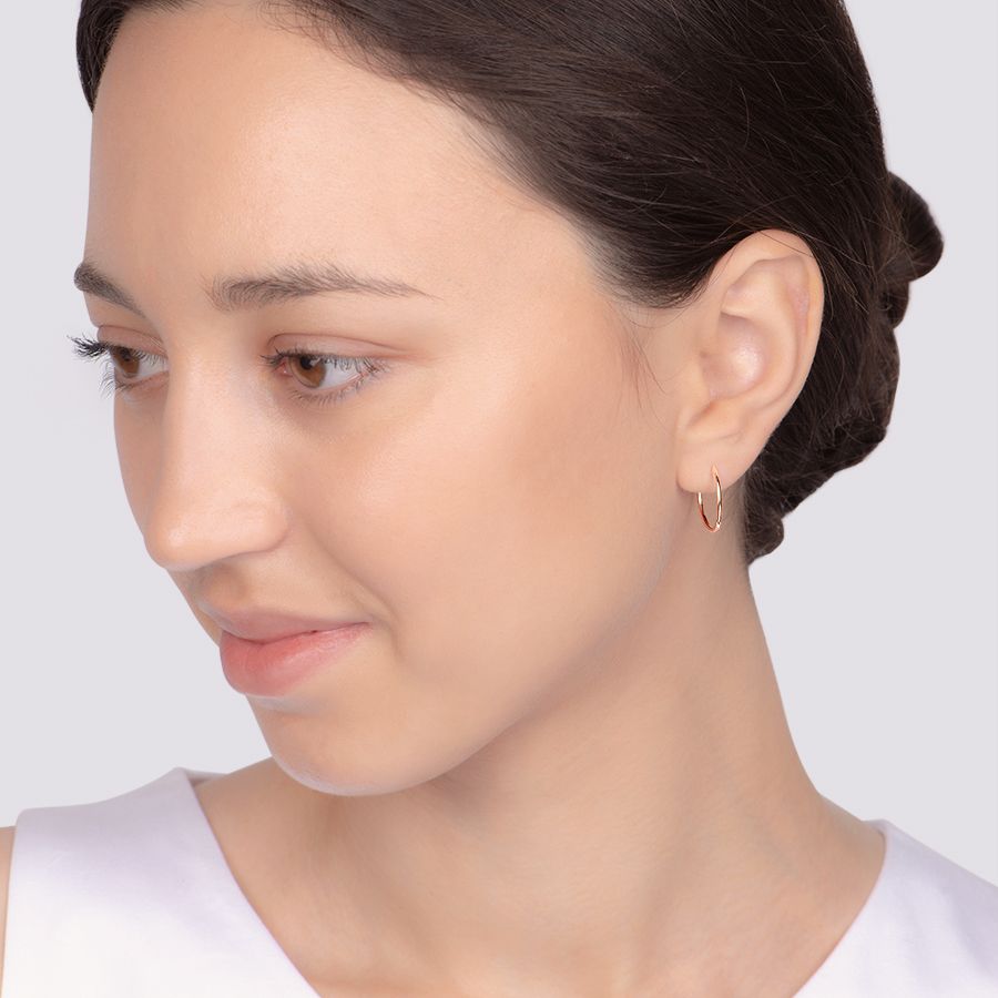 Paar Creolen 585 Rotgold Paar Creolen 585 Rotgold