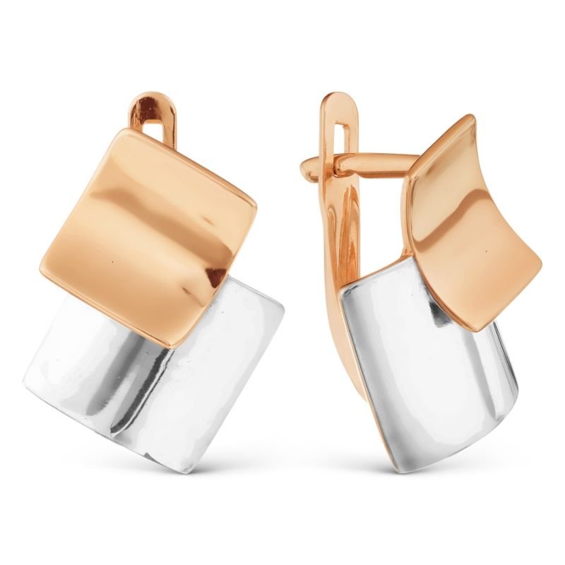 Серьги из красного золота 585 пробы