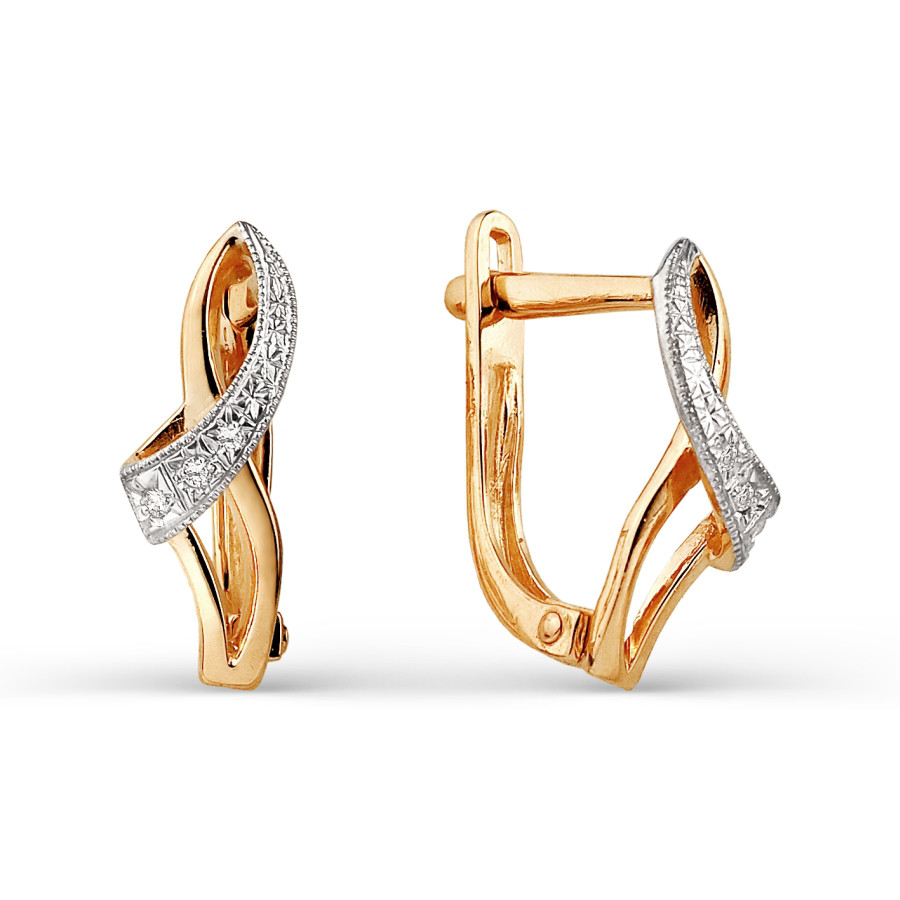 Ohrringe mit Zirkonia | 375 Rotgold Ohrringe mit Zirkonia | 375 Rotgold