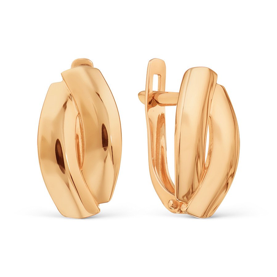 Серьги из красного золота 585 пробы