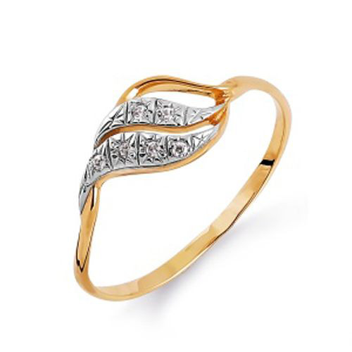 Damen Ring mit Zirkonia | 585 Rotgold
