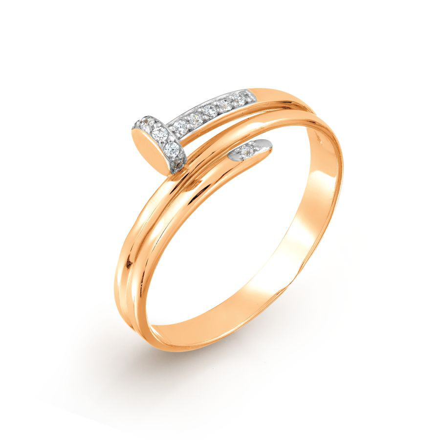 Damen Ring mit Zirkonia | 585 Rotgold Damen Ring mit Zirkonia | 585 Rotgold