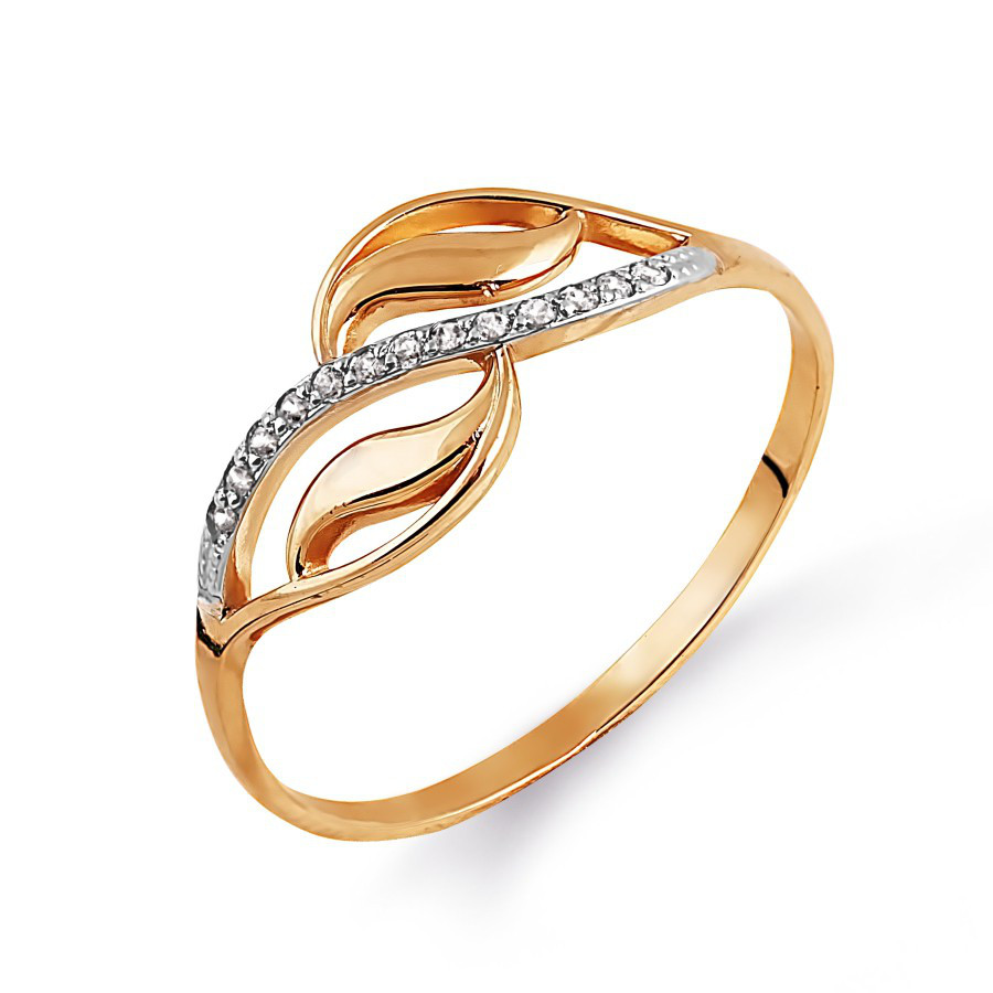 Damen Ring mit Zirkonia | 585 Rotgold Damen Ring mit Zirkonia | 585 Rotgold