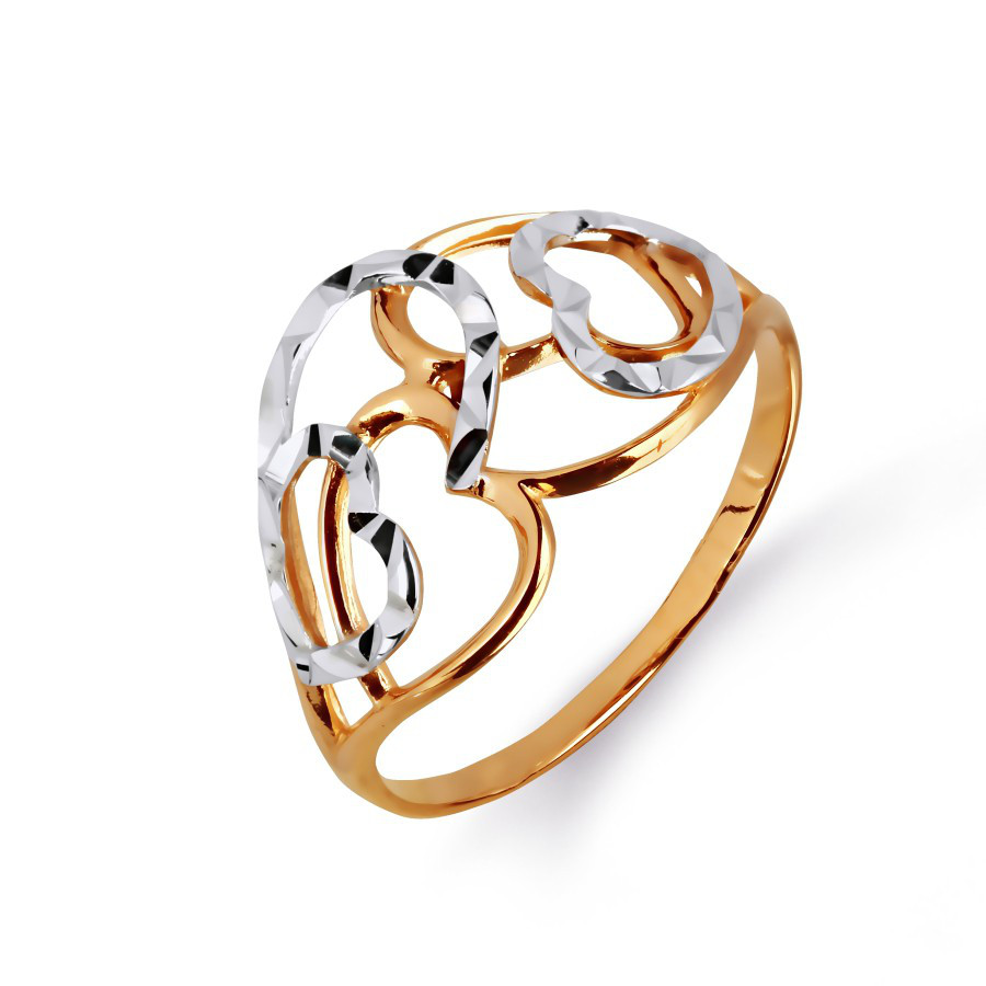 Damen Ring mit Diamantschliff | 585 Rotgold