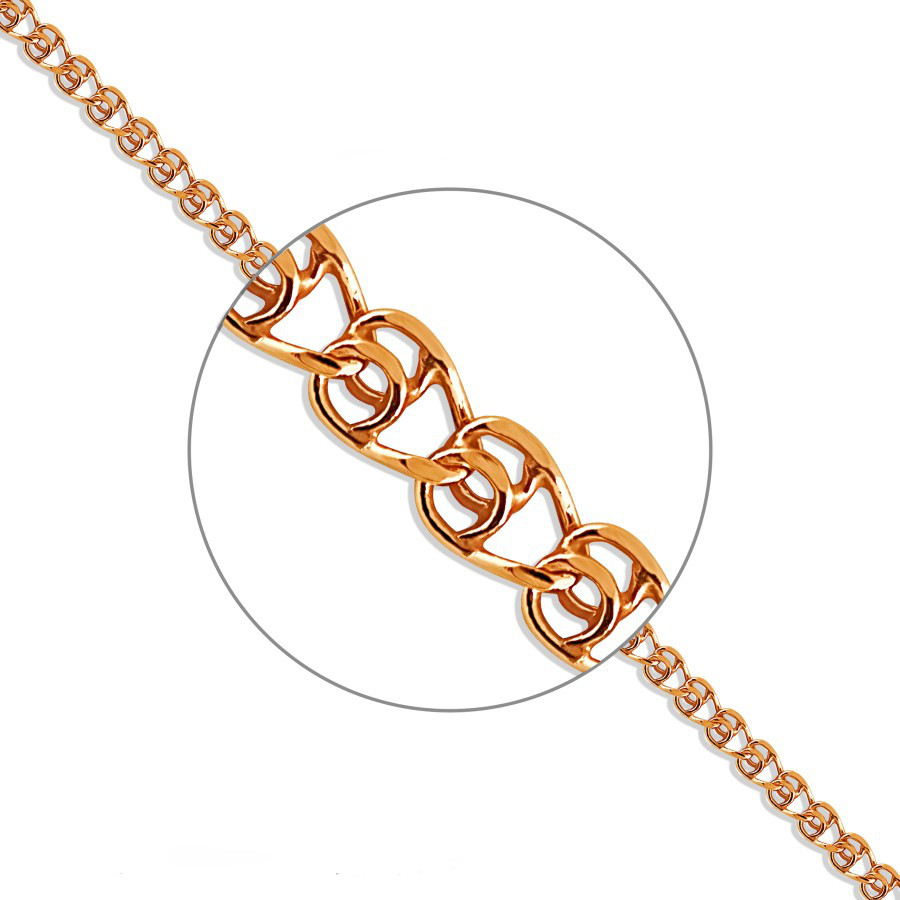 Цепочка из красного золота ЛАВ