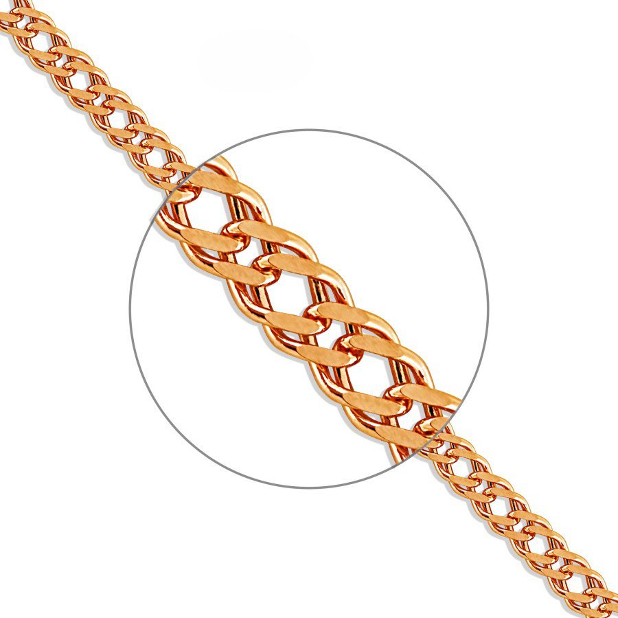 Halskette "Rombo" 585 Rotgold