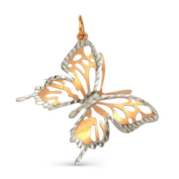 Anhänger Schmetterling Bicolor Diamantiert